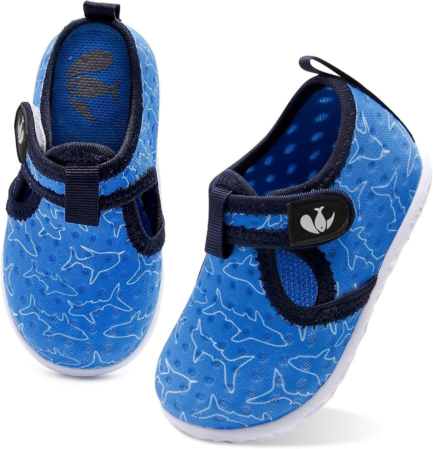 FEETCITY Boys Girls Water Shoes Kids Aqua Socks Quick Dry Barefoot for Beach Swimming Pool | Amazon (US)