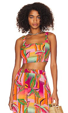 Larissa Skirt in Palm Beach | Maxi Skirt Set | Orange Hot Pink Maxi Skirt Outfit | Long Skirt Outfit | Revolve Clothing (Global)