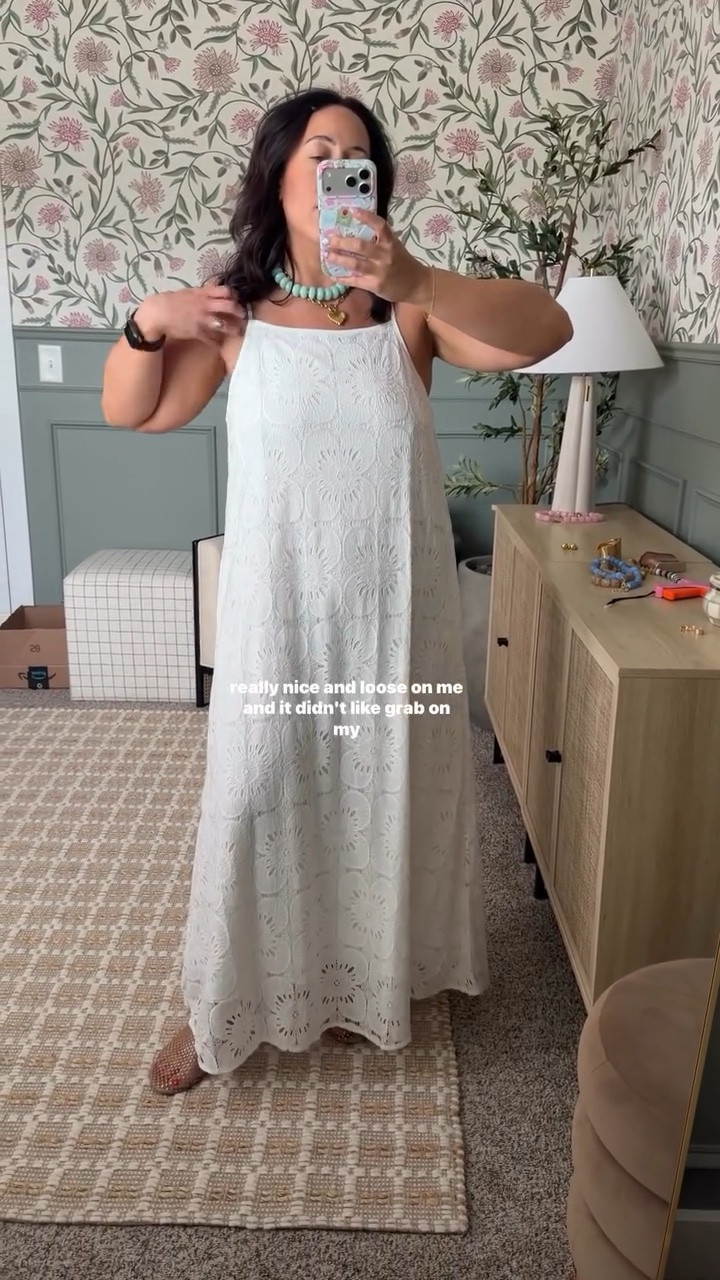 Everyone needs a beautiful white maxi dress in the closet and the details on this one are stunning ☀️☀️☀️

#LTKootd #LTKMidsize #LTKBeauty