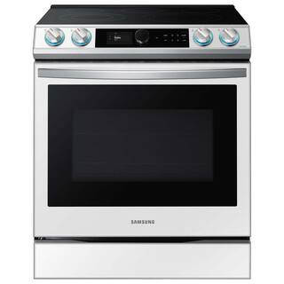 Samsung Bespoke 6.3 cu ft. 5-Element Smart Slide-In Electric Range with Self-Cleaning Convection ... | The Home Depot