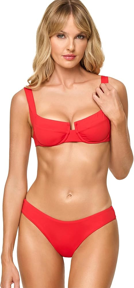 L*Space Rocky Bikini Bottom for Women, Classic Coverage, Low Waisted Bottom, Wide Strips on Hips,... | Amazon (US)