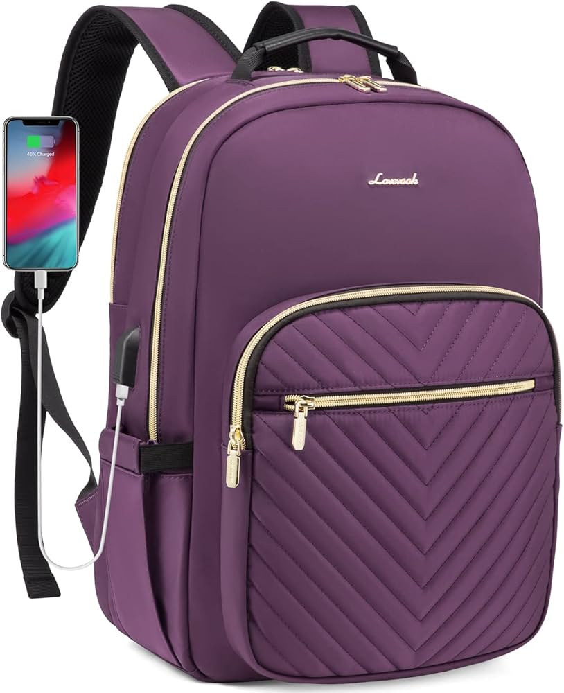 LOVEVOOK Laptop Backpack Purse for Women, Work Business Travel Computer Bags, Nurse Backpack for ... | Amazon (US)
