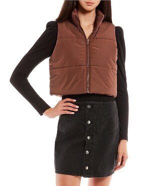 Cropped Puffer Vest | Dillard's