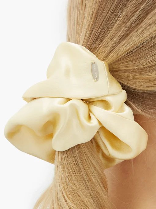 Elegant silk-satin hair scrunchie | Matches (US)