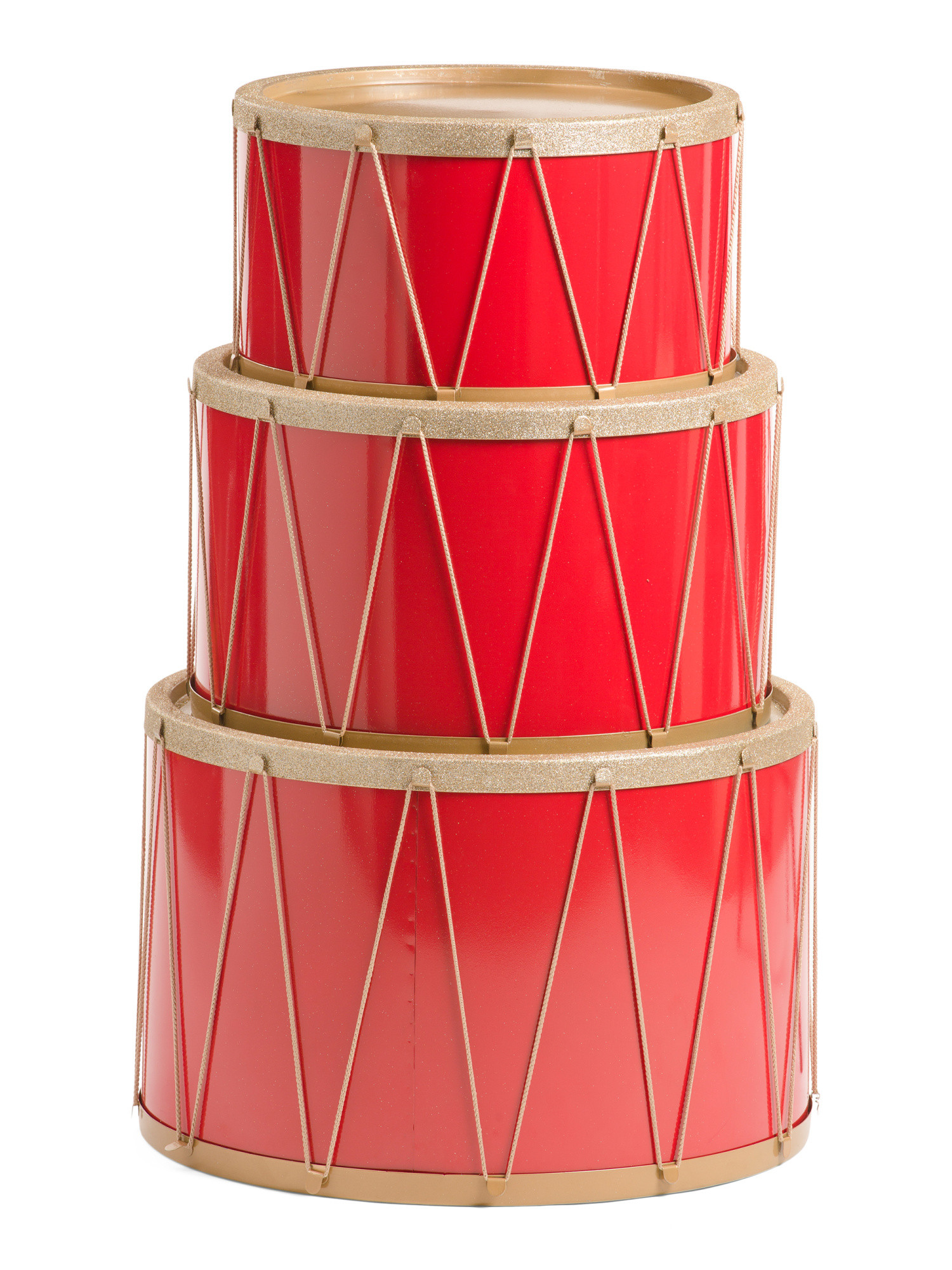 36in Metal Decorative Stacked Drums | Pillows & Decor | Marshalls | Marshalls