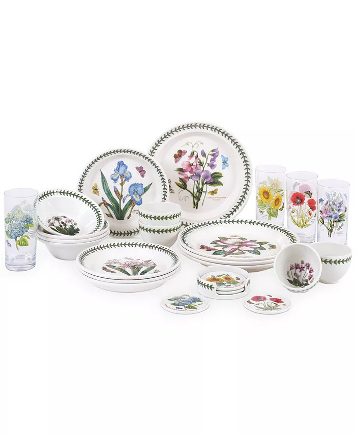 Botanic Garden 25-Pc. Dinnerware Set, Service for 4, Created for Macy's | Macy's