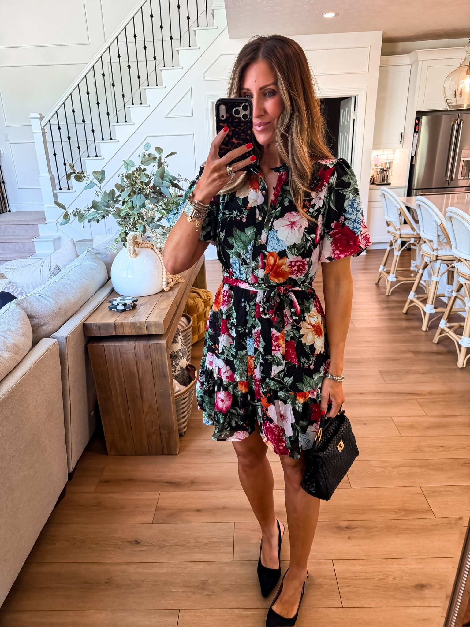 this floral dress feels so chic and feminine with the black background and bold blooms. perfect for date night, weddings, or anytime you want an outfit that looks instantly put together.

floral dress, black floral dress, feminine style, date night outfit, wedding guest dress, chic summer outfit, elevated style, boutique fashion, classy dress

#LTKootd #LTKSeasonal #LTKOver40