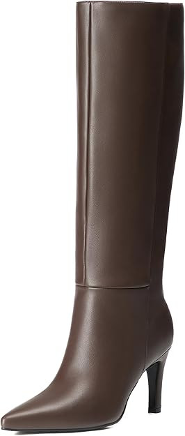 Reitoye Knee High Boots Women Pointed Toe Stiletto Tall Zipper Dress Boots | Sexy Going Out Boots... | Amazon (US)