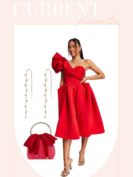Valentine’s Day style inspiration. ASOS red dress. Valentino velvet bow bag.

#LTKGiftGuide #LTKshoecrush #LTKitbag