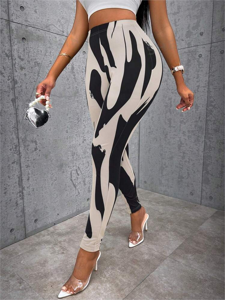 SHEIN Slayr Graphic Print High Waist Leggings | SHEIN