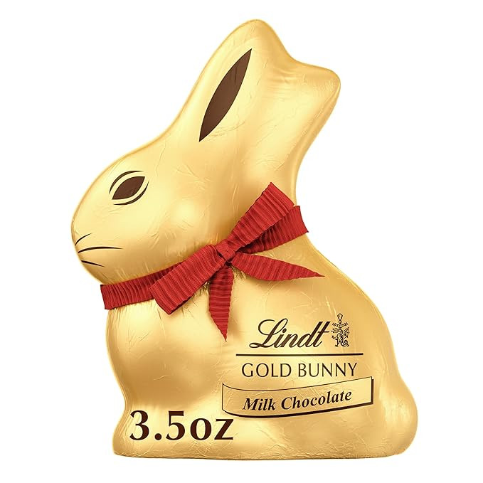 Lindt GOLD BUNNY Milk Chocolate, Hollow Milk Chocolate Candy Bunny, 3.5 oz. Bunny | Amazon (US)
