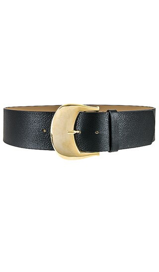 Talia Wide Belt in Black & Gold | Revolve Clothing (Global)