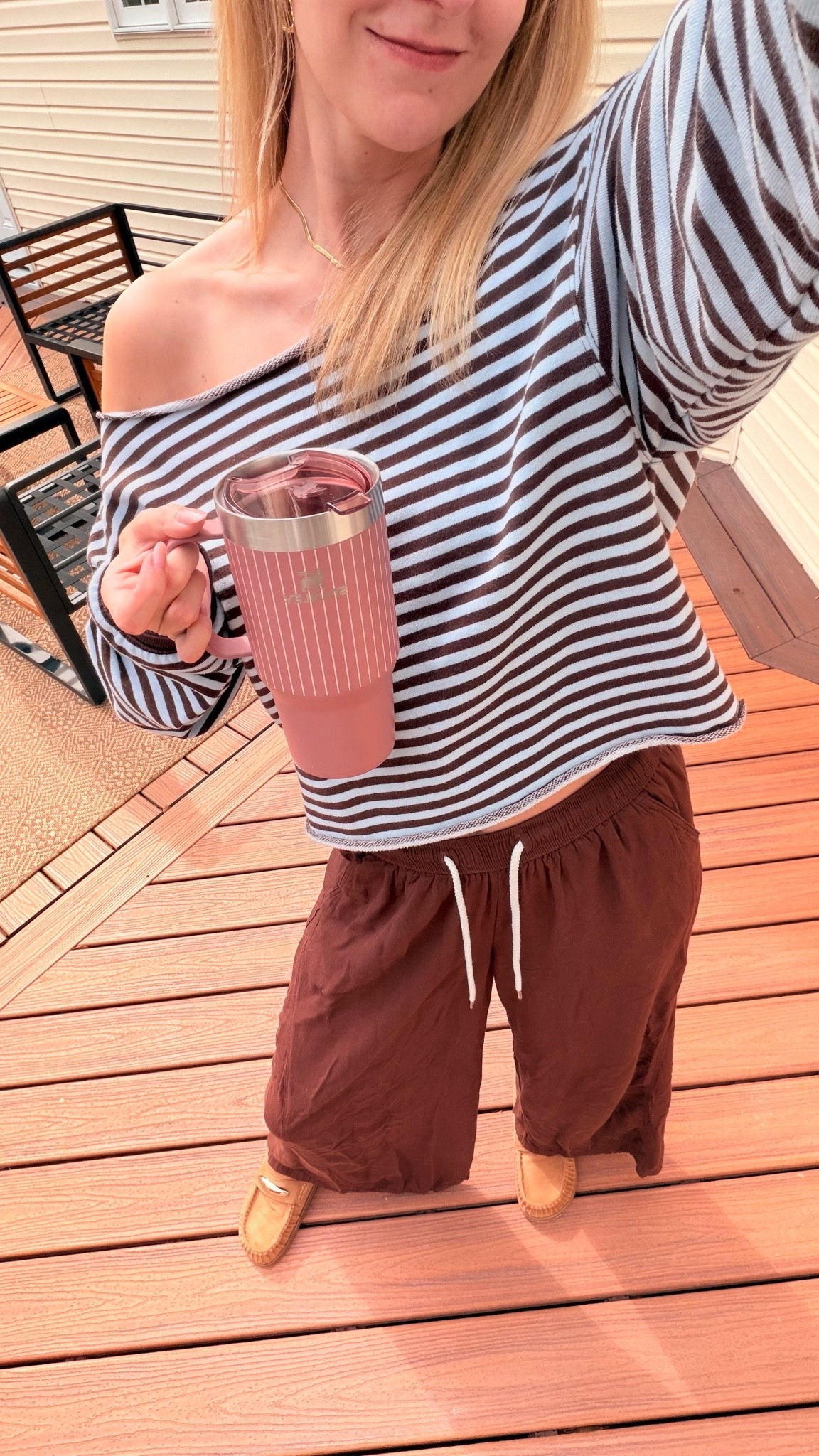 The most comfortable work from home outfit! 
@kohls pants which are giving free people
@Target sweatshirt & Walmart mules!

#LTKootd #LTKgrwm #LTKdayinmylife