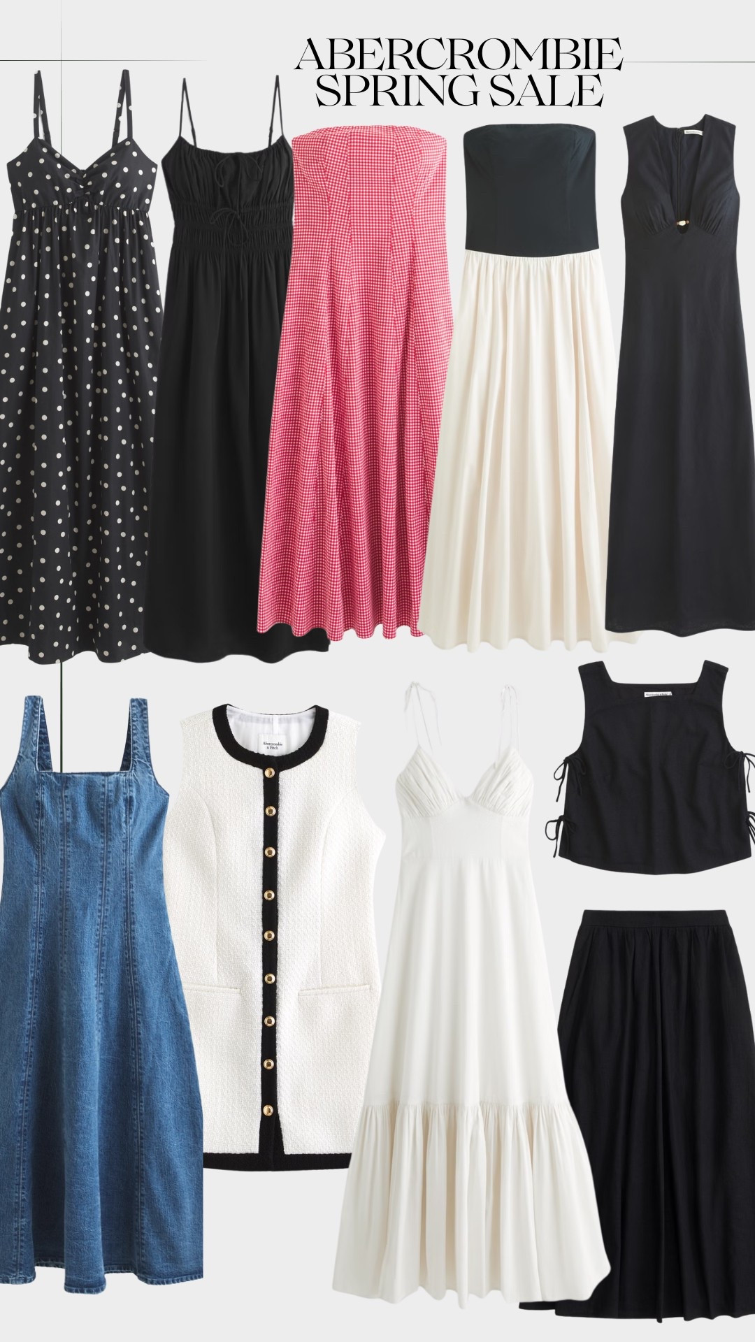 Abercrombie 
Spring Sale
25% off 
Dresses
Linen
Spring dresses
Black and white
Classic 
Closet staples 

#LTKStyleTip #LTKFindsUnder100 #LTKSaleAlert