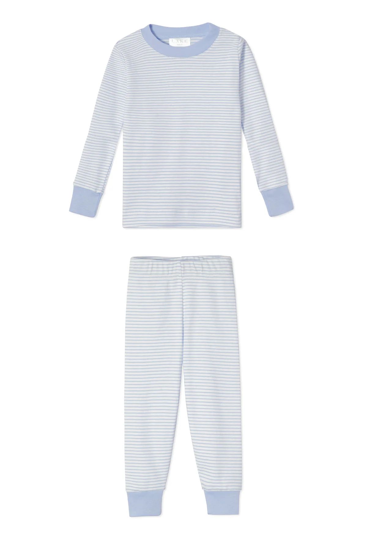 Kids Long-Long Set in French Blue | Lake Pajamas