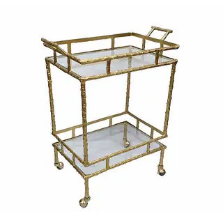A&B Home Brass Antique Twig Bar Cart | Bed Bath & Beyond