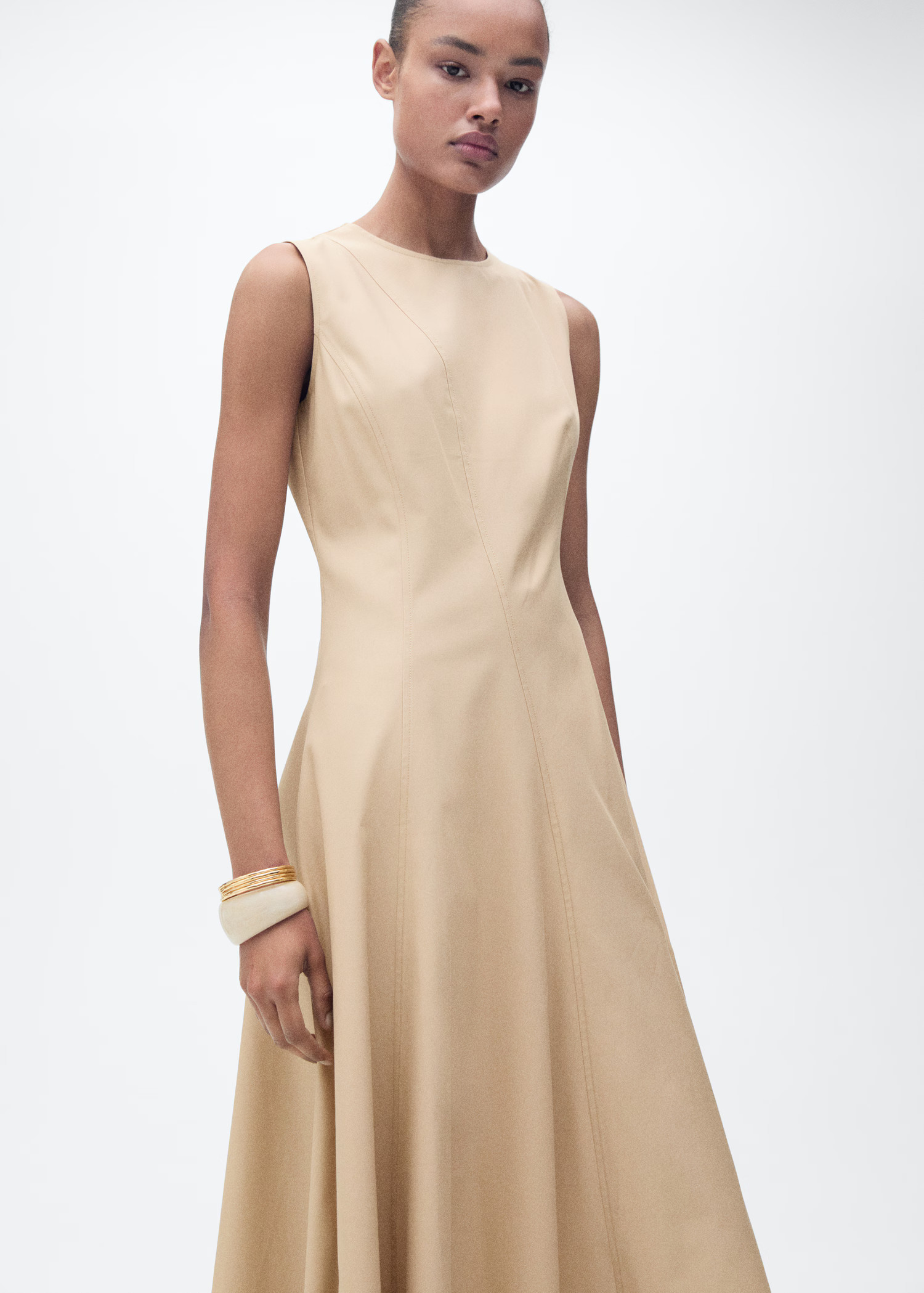 Asymmetrical dress with frayed hem - Women | MANGO USA | Mango (US/MX/AU)