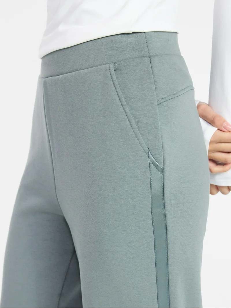 Avia Women's and Women's Plus Fleece Sweatpants with Satin Trim, Sizes XS-4X | Walmart (US)