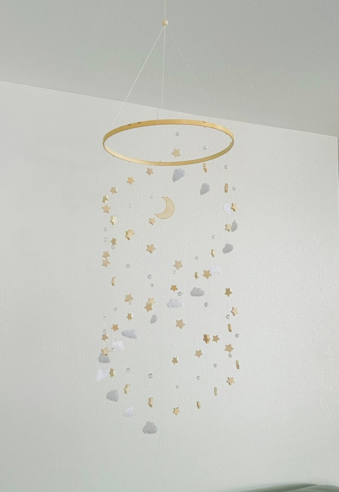 Stars Moon Crystals Mobile Stars Baby Mobile Cloud Mobile - Etsy | Etsy (US)