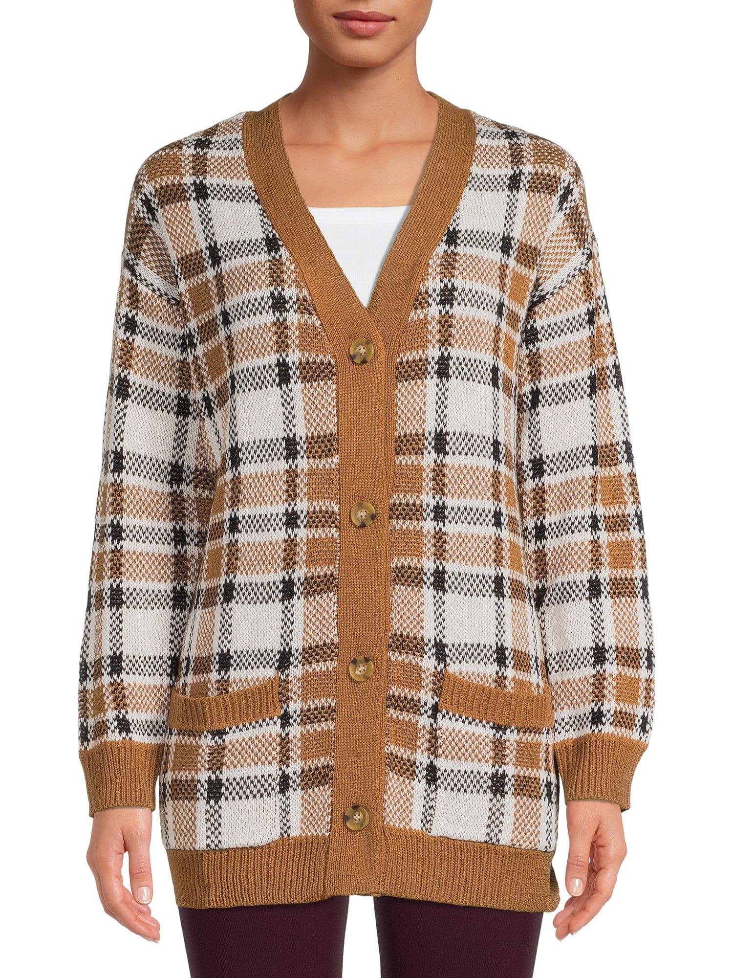 No Boundaries Juniors' Pattern Cardigan Sweater | Walmart (US)