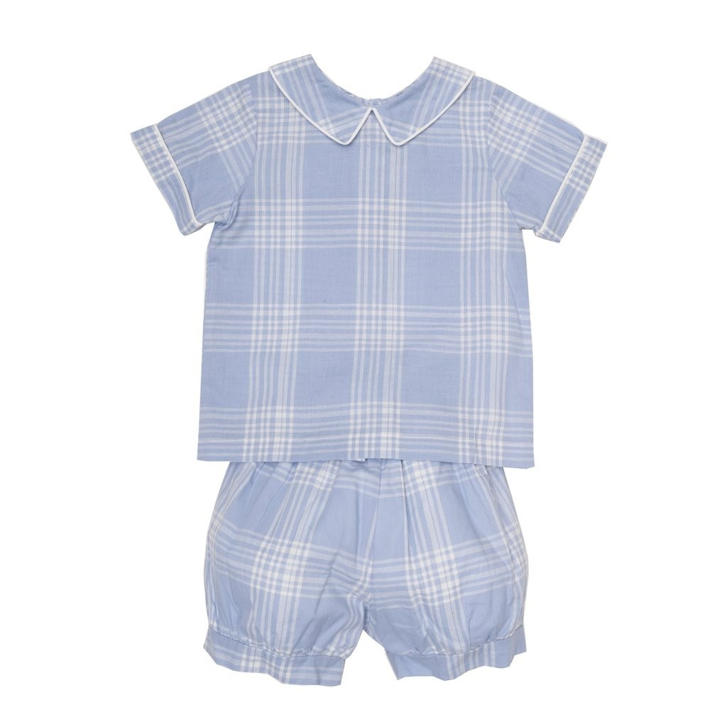Jake Blue Plaid Short Set | The Oaks Apparel Company
