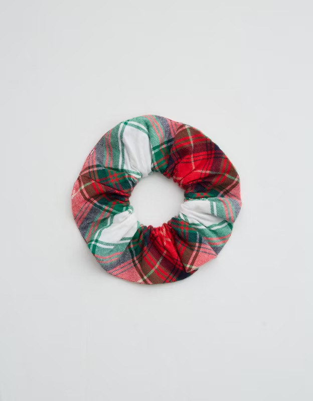 Aerie Flannel Sleep Scrunchie | Aerie