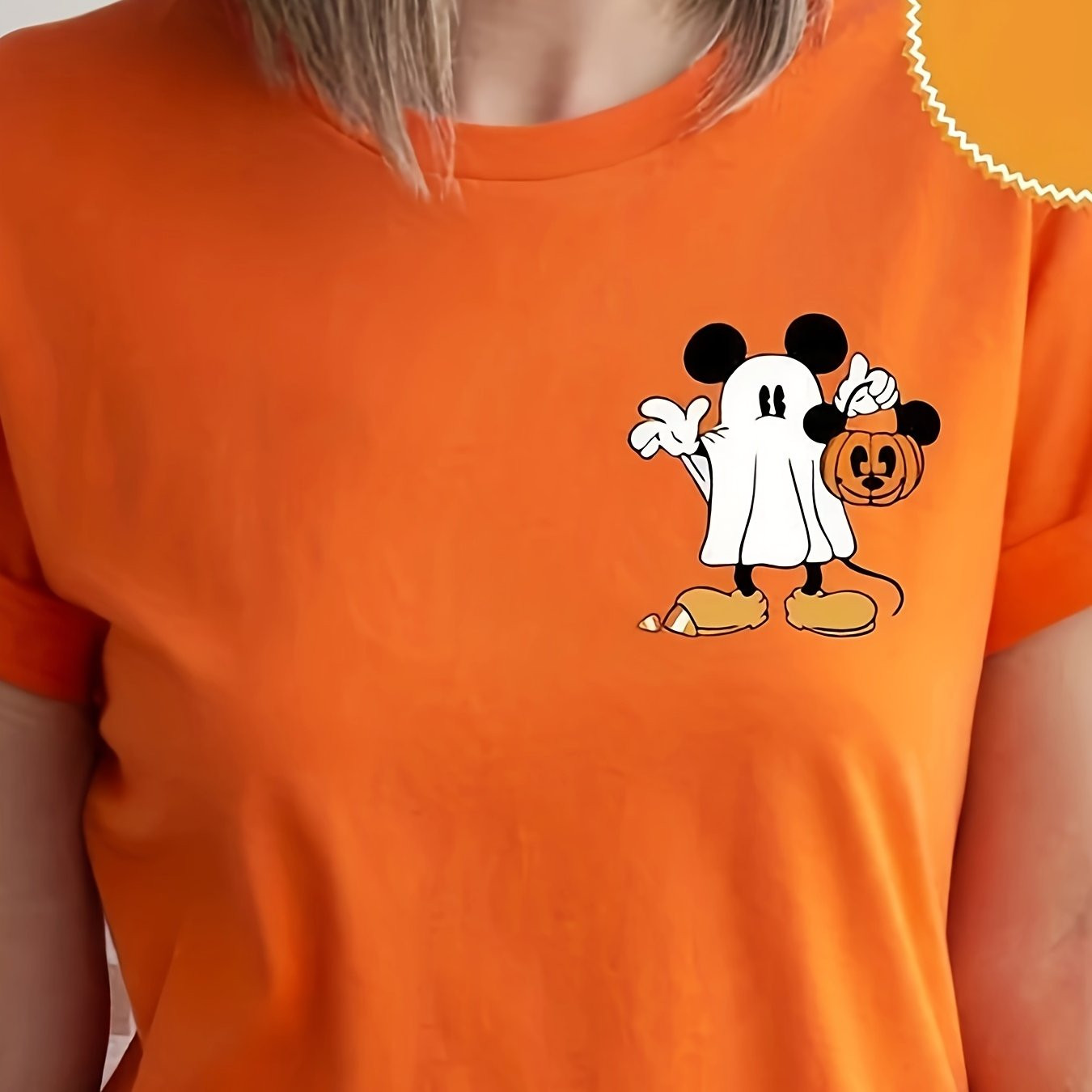 Halloween Ghost Pumpkin Graphic Print T shirt Short Sleeve - Temu | Temu Affiliate Program