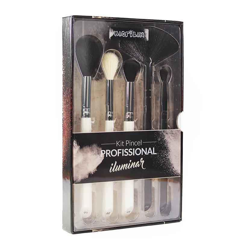 Kit de Pincéis Profissionais para Iluminar WB900 Macrilan | Beleza Na Web (BR)