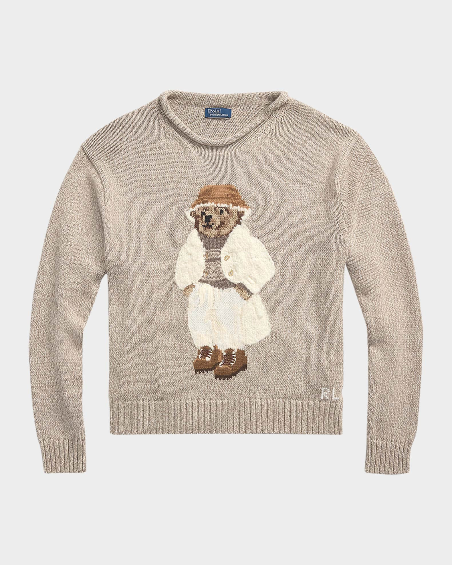 Polo Bear Cotton Roll-Neck Sweater | Neiman Marcus