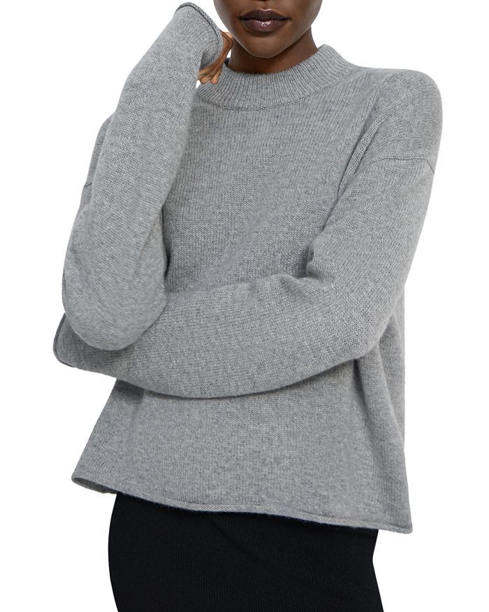 Theory
            
    
                    
                        Cashmere Mock Neck Cropped ... | Bloomingdale's (US)