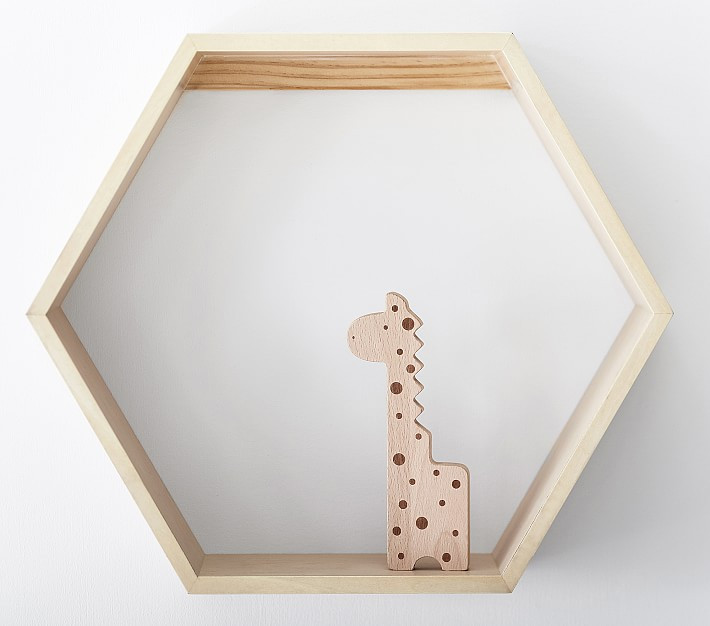 Hexagon Natural Wall Shelves | Pottery Barn Kids