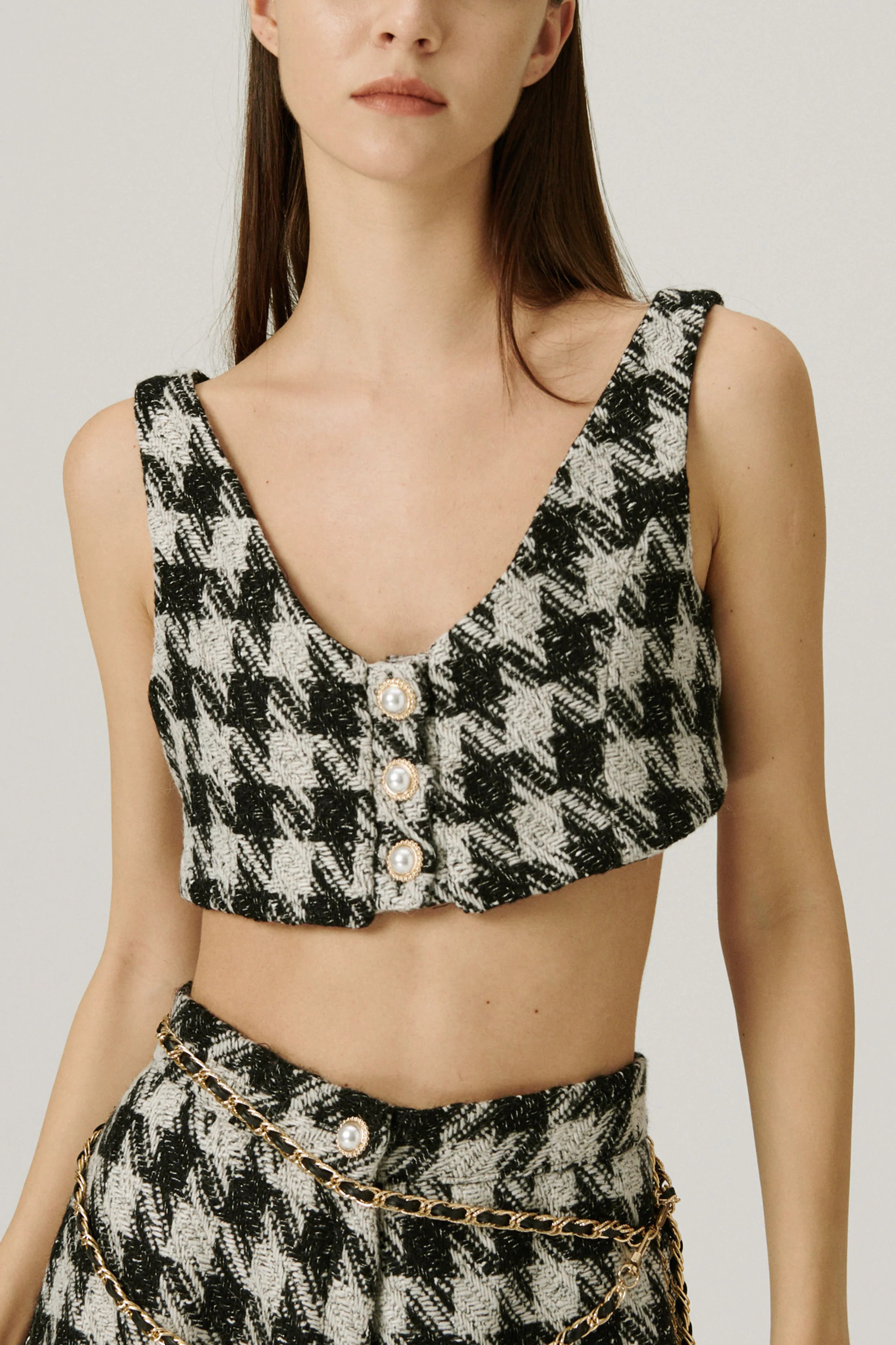 Milla Tweed Crop Top | Storets (Global)