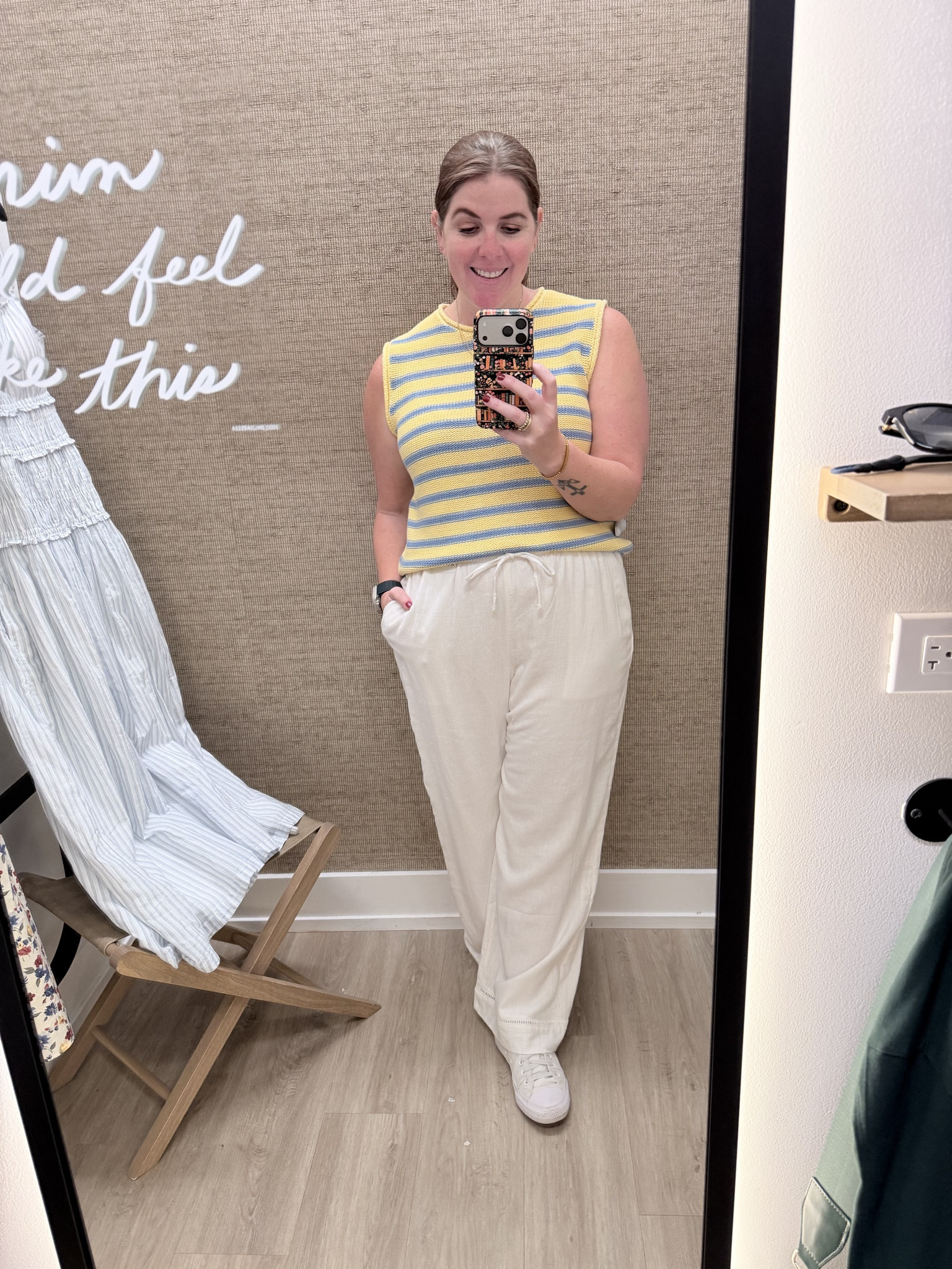 LTK Spring Sale! 

The cutest look for spring and summer and it’s 25% off! The top and the linen pants both run TTS! 

#LTKSpringSale #LTKMidsize #LTKSaleAlert