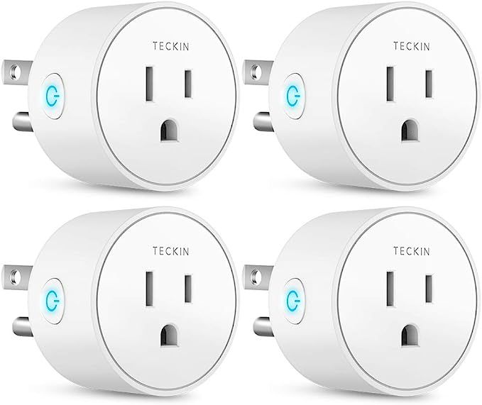 Smart Plug Works with Alexa Google Assistant SmartThings for Voice Control, Teckin Mini Smart Out... | Amazon (US)