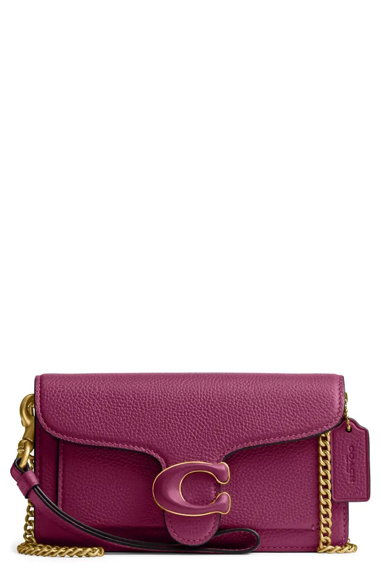 Tabby Polished Pebble Leather Wristlet | Nordstrom