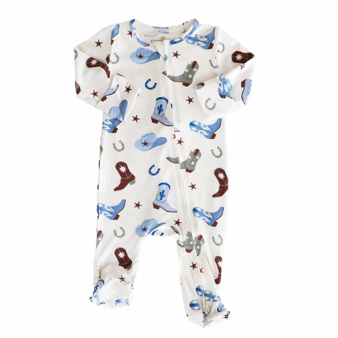 Boy Zipper Footies | Best Sellers | Caden Lane