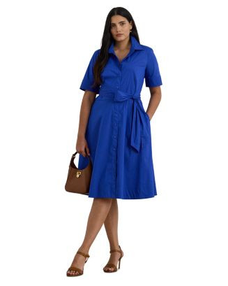Cotton Blend Elbow Sleeve Shirtdress | Bloomingdale's (US)