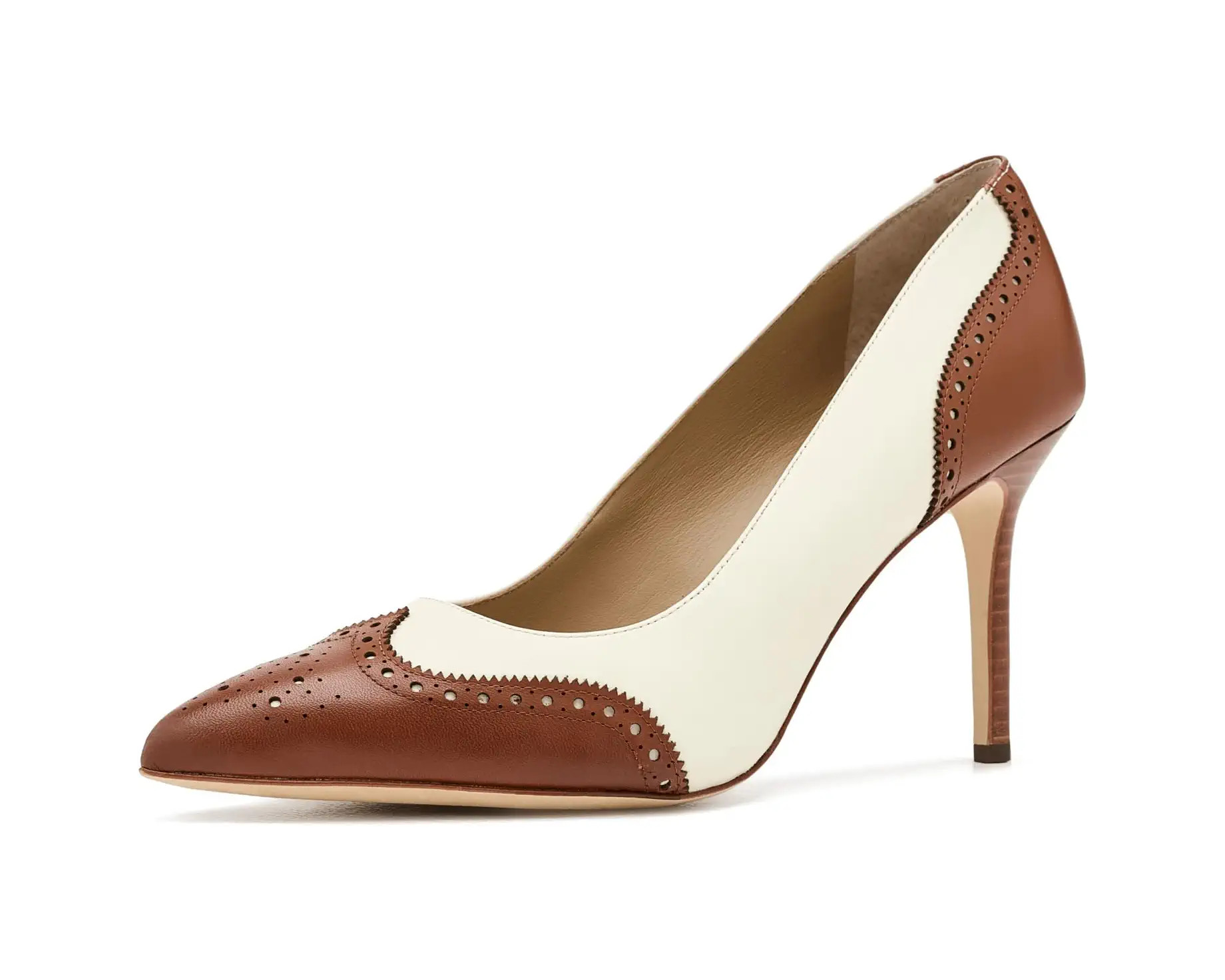 Women's Lauren Ralph Lauren Lynden Perforated Leather Pumps | Zappos.com