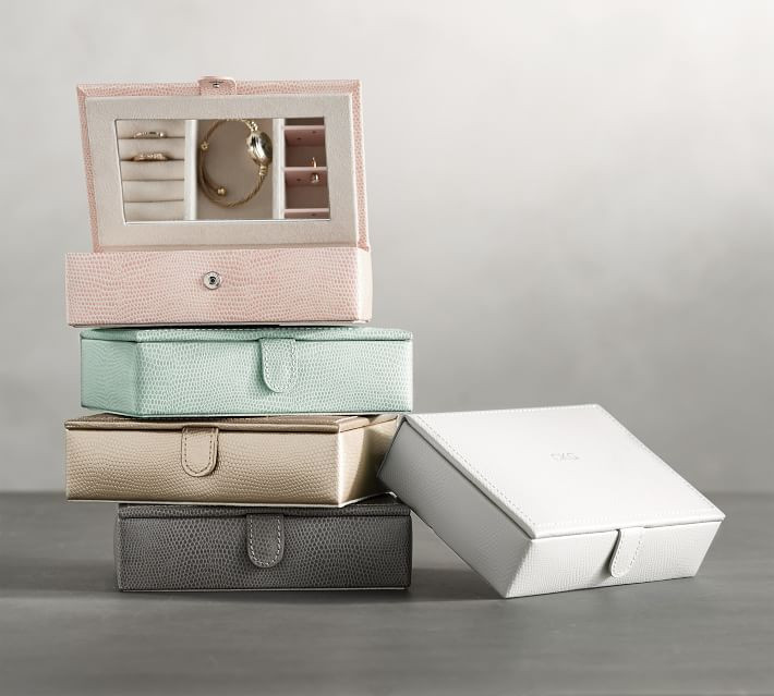 Mckenna Personalized Travel Jewelry Box - Large | Pottery Barn (US)