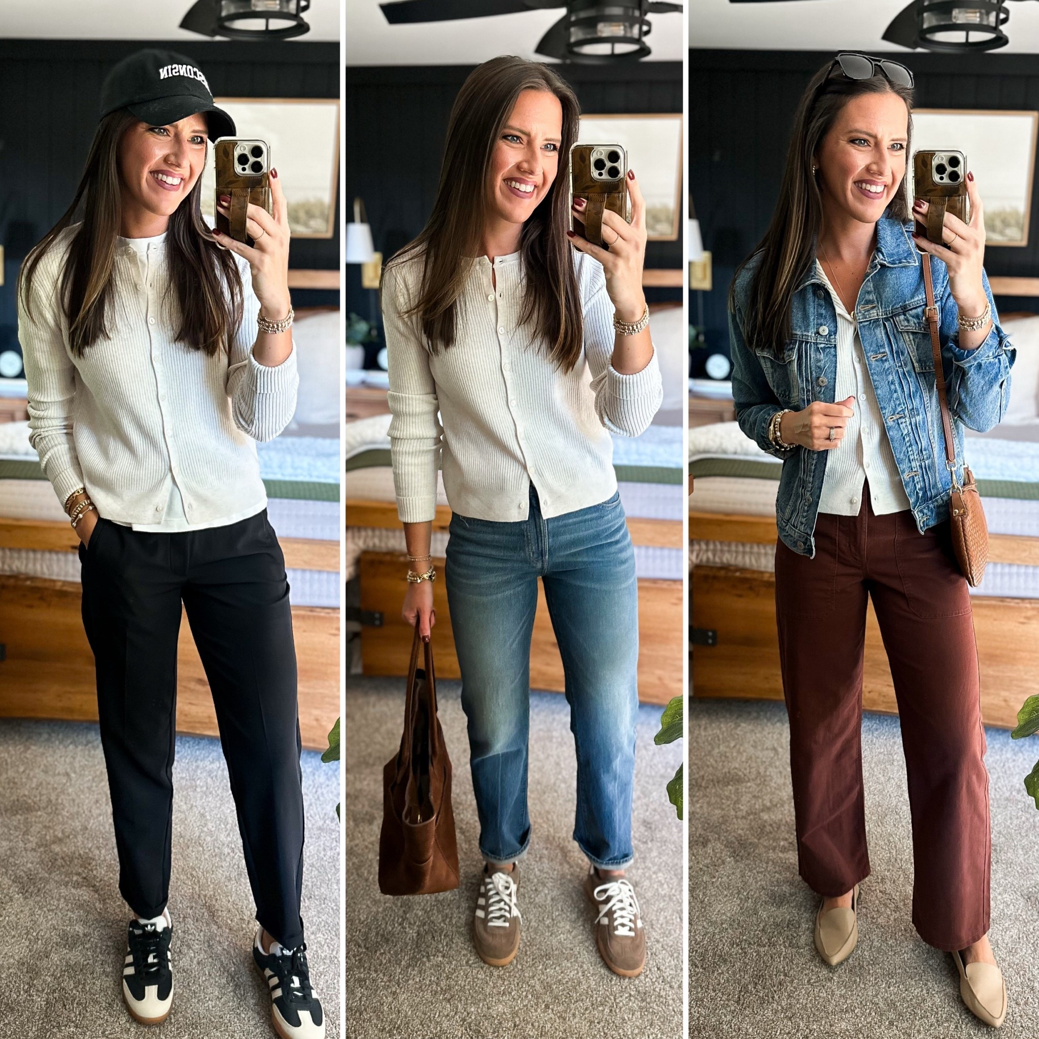 Fall Capsule Wardrobe - Button Front Sweater (size medium) 