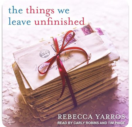 ⭐️⭐️⭐️⭐️⭐️

Heartbreakingly beautiful. Emotional, funny, sweet and wonderful. It goes back and forth between present day and WW2. So well done.

Summary- Told in alternating timelines, THE THINGS WE LEAVE UNFINISHED examines the risks we take for love, the scars too deep to heal, and the endings we can’t bring ourselves to see coming.
