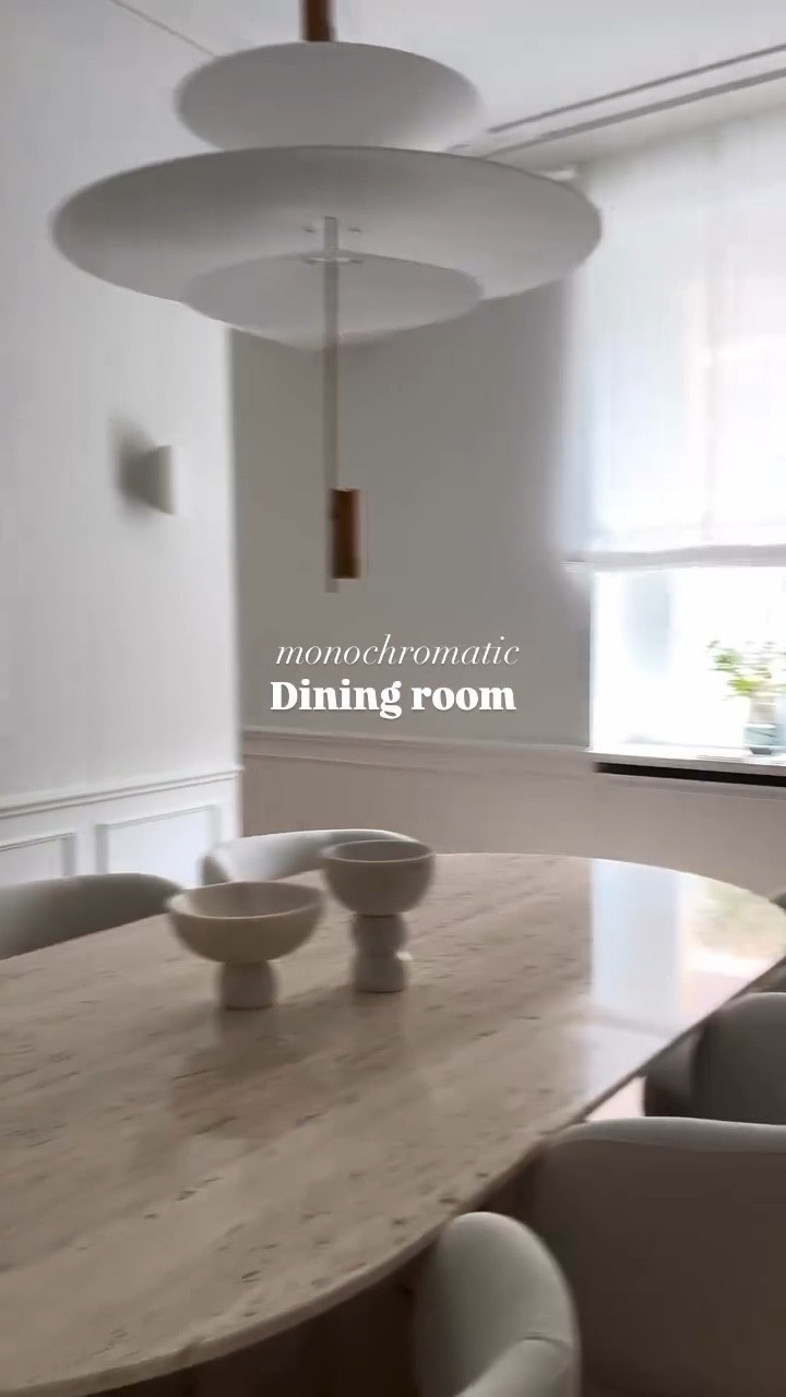 Stylish Monochromatic Dining rooms✨🫶

[Comment “SHOP” for links!]

A few key tips👌:

✨Creating a stylish dining room involves blending elegance with comfort to foster an inviting atmosphere for meals and gatherings.

✨Start with a statement dining table as the focal point, choosing a design that balances form and function. 

✨Complement it with comfortable, high-quality chairs that reflect your aesthetic.

✨Layer in ambient lighting with a striking chandelier or pendant lights to set the mood. 

✨Incorporate a neutral color palette accented with artwork or decorative wall paneling to elevate the space.

✨Finally, accessorize with luxurious textiles like a plush rug and refined table linens to complete the look, ensuring your dining room is both sophisticated and welcoming.

✨ 🍽️ Happy hosting!

👉SAVE, SHARE & FOLLOW FOR MORE INTERIOR DESIGN TIPS 📐
.
.
.
#homeinspo #stylishdiningroom #diningroominspo #hostingwithstyle  #luxuriousdiningrooms #cozyhome #interiordesigntrends #monochromatic #Moderninteriors #interiordesigntips #MindfulLiving #luxuryhomes #Blackaccents #aesthetic #minimalism #cleaninteriors #cozyinteriors #chicinteriors #renovationproject #renolife #sleekspaces  #MoodLighting #NaturalLighting #aesthetichomes #aesthetic #minimalism #interiordesign #chicinteriors