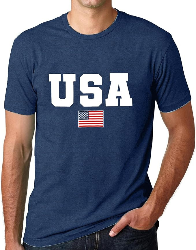 USA 4th of July Shirts for Men American Flag Short Sleeve Patriotic Independence Day Tee Top | Amazon (US)