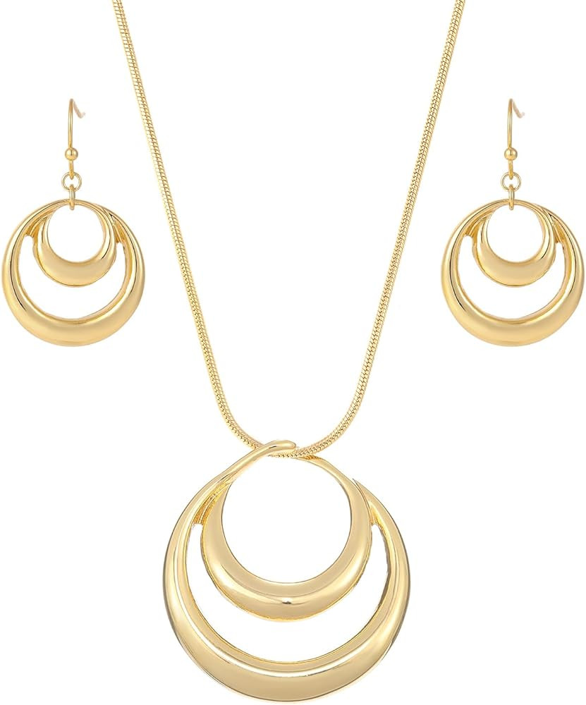 Madison Tyler Classic Jewelry Collection | Silver Teardrop Necklace with 18" Inch Snake Chain and... | Amazon (US)