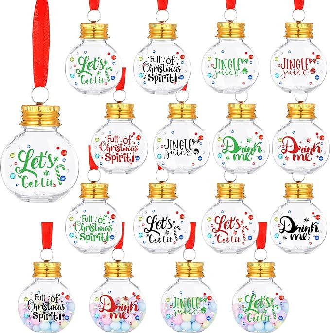TSCTBA ngion 12Pieces Christmas Booze Balls Christmas | Amazon (US)