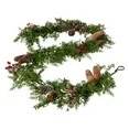 My Texas House Christmas Glitter Red Berry Garland, 6FT | Walmart (US)
