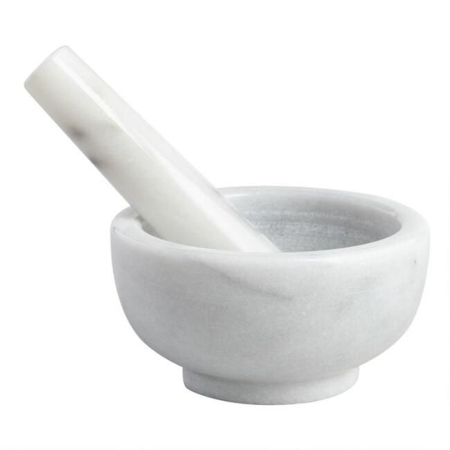 White Marble  Mortar and Pestle | World Market