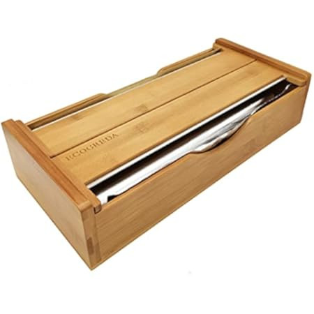 WRAPdock | 6" x 3.06" x 13.75" | Dual storage kitchen solution helping you use your aluminum foil, p | Amazon (US)