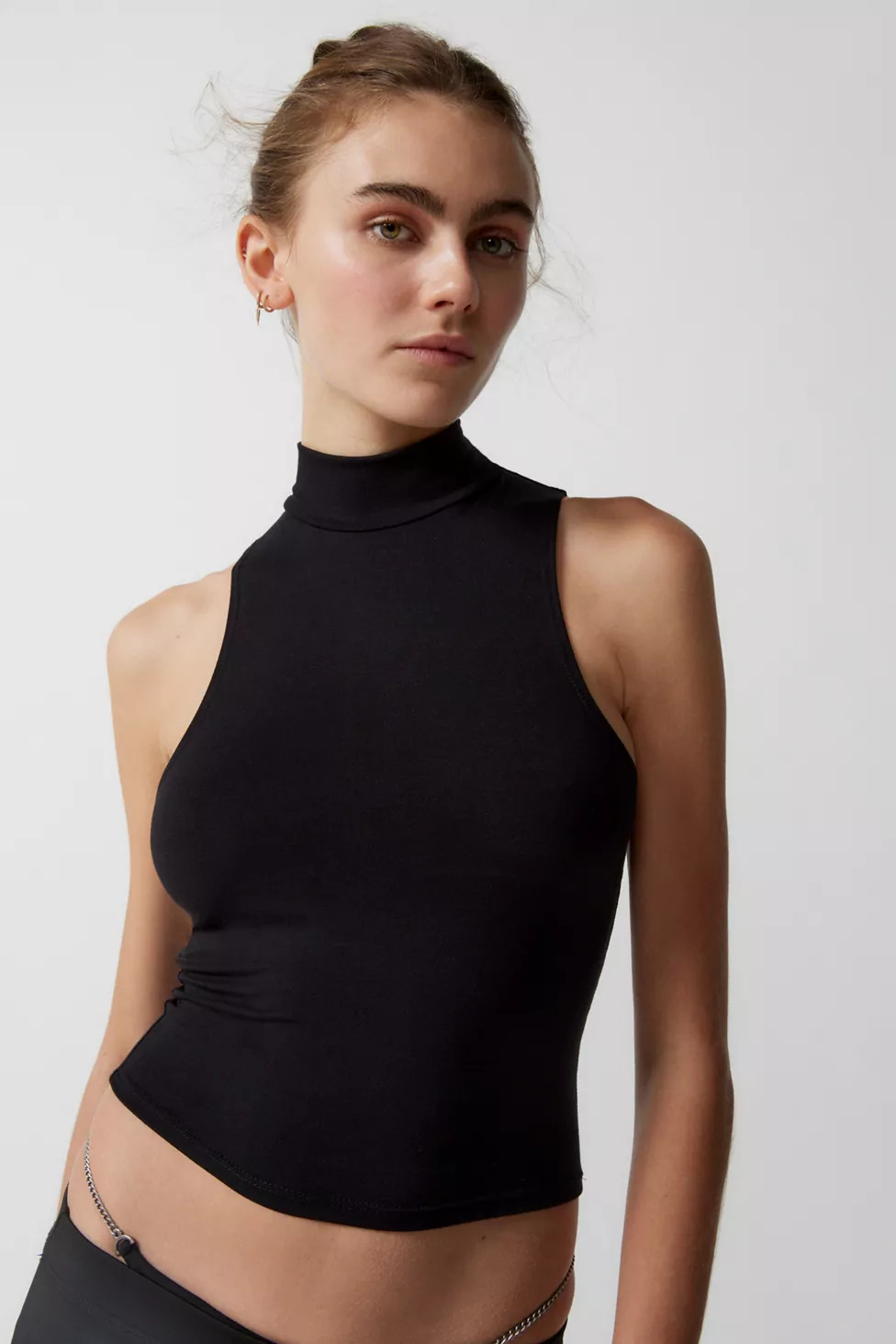 Silence & Noise Aliza Mock Neck Tank Top | Urban Outfitters (US and RoW)