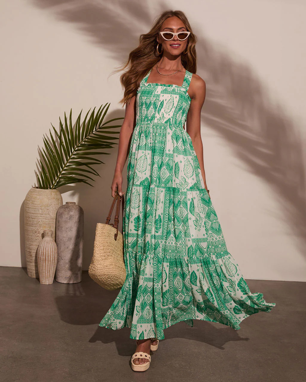 Emelia Floral Print Maxi Dress | VICI